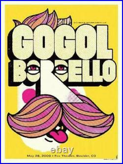 Gogol Bordello Boulder 2009 Vollmar Concert Poster Silkscreen Original