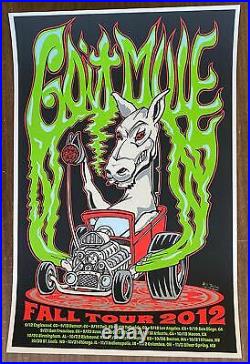 Gov't Mule Fall Tour 2012 Concert Poster Silkscreen Original Troldahl