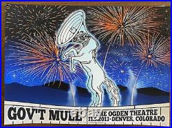 Gov't Mule Time To Shout Denver 2013 Original Concert Poster Ogden Silkscreen