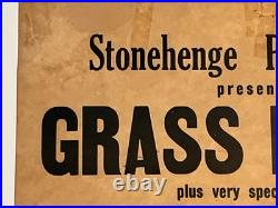 Grass Roots STYX Aim 1974 Original Boxing Style Concert Poster Richmond VA