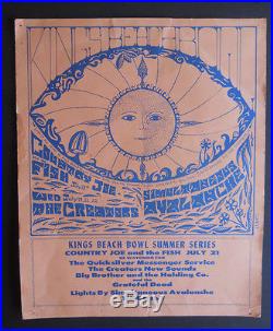 Grateful Dead 1967 concert poster BG, FD, AOR
