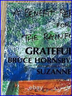 Grateful Dead Bruce Hornsby Original Benefit 4 Rainforest NYC MSG Concert Poster
