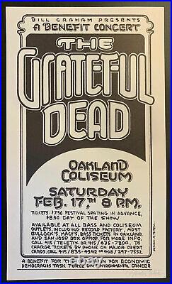 Grateful Dead Concert Poster 1979 Oakland Randy Tuten