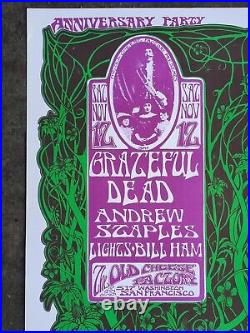 Grateful Dead Concert Poster Andrew Staples The Old Cheese Factory Mouse Kelley