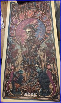 Grateful Dead Concert Poster Jack Straw Luke Martin Foil Variant #120 of 200
