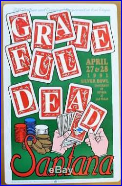 Grateful Dead Concert Poster Las Vegas 1991