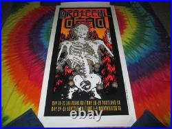 Grateful Dead Flaming Skeleton Alton Kelley Signed Spring Concert Poster 1995
