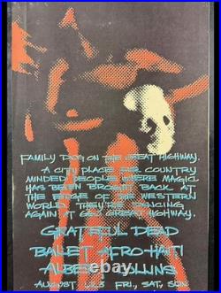 Grateful Dead Great Highway SF 1960s Concert Poster San Francisco Psychedelic