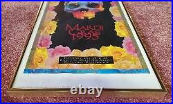 Grateful Dead Last Mardi Gras Show Run Oakland Coliseum 95 Concert Poster Framed