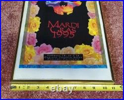 Grateful Dead Last Mardi Gras Show Run Oakland Coliseum 95 Concert Poster Framed