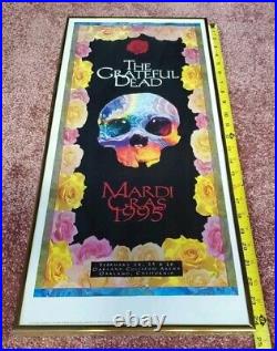 Grateful Dead Last Mardi Gras Show Run Oakland Coliseum 95 Concert Poster Framed