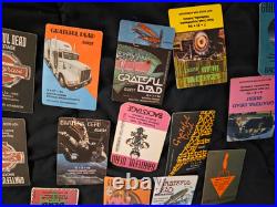 Grateful Dead Lesh Garcia Weir 20 Unused Concert Backstage Passes Not Poster Grateful Dead Lesh Garcia Weir 20 Unused Concert Backstage Passes Not Poster