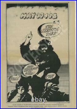 Grateful Dead Los Angeles 1968 Concert Ad Hamersveld Pigpen Poster Original