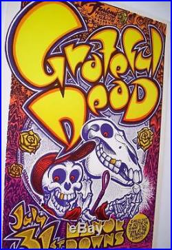 Grateful Dead Manor Downs Original Concert Poster 1982 Art by Michael Priest NM+