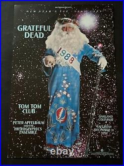 Grateful Dead Original Concert Poster From New Year's Eve 1988! Father Time bgp