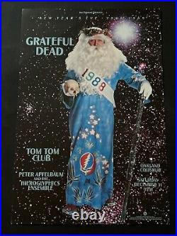 Grateful Dead Original Concert Poster From New Year's Eve 1988! Father Time bgp