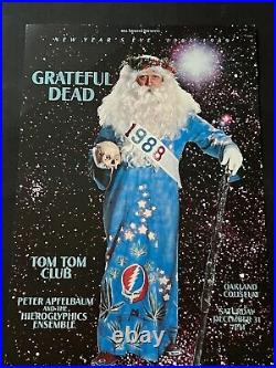 Grateful Dead Original Concert Poster From New Year's Eve 1988! Father Time bgp