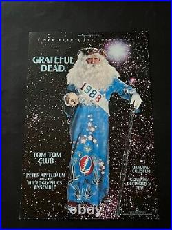 Grateful Dead Original Concert Poster From New Year's Eve 1988! Father Time bgp