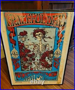 Grateful Dead Skeleton & Roses Avalon Ballroom Family Dog Concert Poster 1976