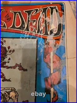 Grateful Dead Skeleton & Roses Avalon Ballroom Family Dog Concert Poster 1976