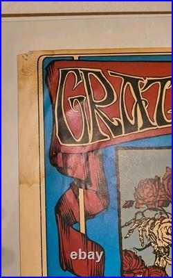 Grateful Dead Skeleton & Roses Avalon Ballroom Family Dog Concert Poster 1976