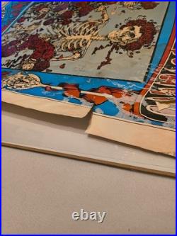 Grateful Dead Skeleton & Roses Avalon Ballroom Family Dog Concert Poster 1976