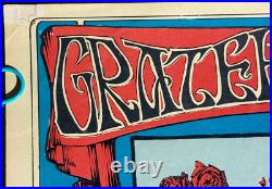 Grateful Dead Skeleton & Roses Avalon Ballroom Family Dog Concert Poster Fd-26-3