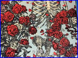 Grateful Dead Skeleton & Roses Avalon Ballroom Family Dog Concert Poster Fd-26-3