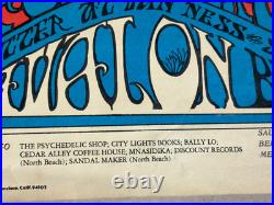Grateful Dead Skeleton & Roses Avalon Ballroom Family Dog Concert Poster Fd-26-3