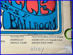 Grateful Dead Skeleton & Roses Avalon Ballroom Family Dog Concert Poster Fd-26-3