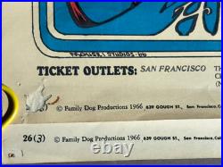 Grateful Dead Skeleton & Roses Avalon Ballroom Family Dog Concert Poster Fd-26-3