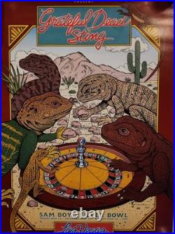 Grateful Dead/Sting Original First Print Concert Poster Las Vegas