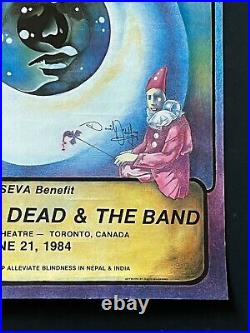 Grateful Dead The Band Benefit for Seva in Canada 1984 Original Concert Poster