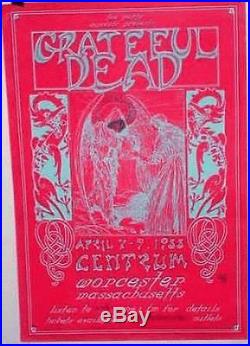 Grateful Dead Worcester 1988 Original Concert Poster