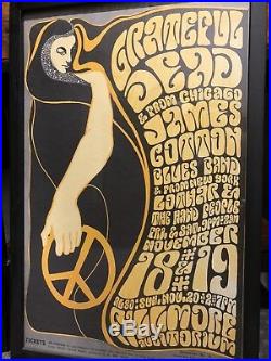 Grateful Dead original concert poster by Bill Graham 1966 (BG-38)