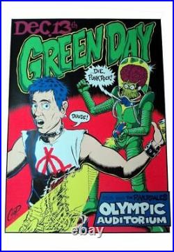 Green Day Concert Poster 1995 Coop Los Angeles
