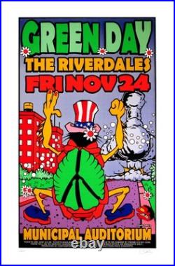 Green Day Concert Poster Kansas City 1995