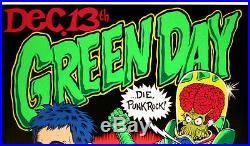 Green Day Poster The Riverdales 1995 Original Silkscreen Concert Poster Coop S/N