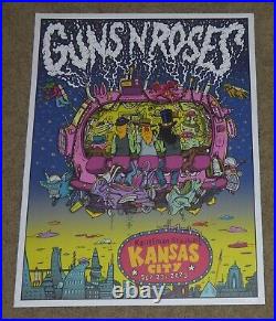 Guns N Roses 2023 Kansas City Stadium Tour Concert Poster 18x24 Limited 119/250