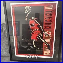 Guns N Roses Chicago 2017 Concert Tour Jordan Poster