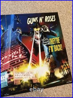Guns N' Roses Concert Poster Hard Rock Live Arena Florida 2021 Limited Edition