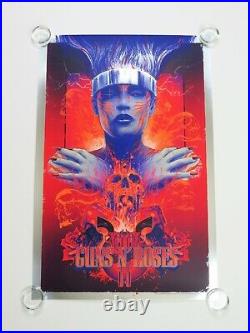 Guns N Roses Foil Variant Screen Print Art Poster Vance Kelly Band Music Concert