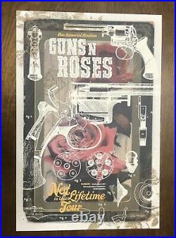 Guns N' Roses Not In This Lifetime Tour 2017 Concert Lithograph Poster Rare 300