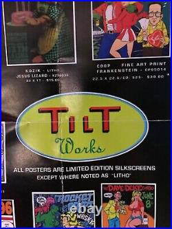 HTF Tilt Works Concert Poster Catalog Poster Frank Kozik Coop Uncle Charlie