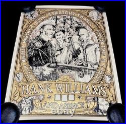 Hank Williams III & Assjack Concert Poster by Allen Jaeger Houston TX RARE x/100