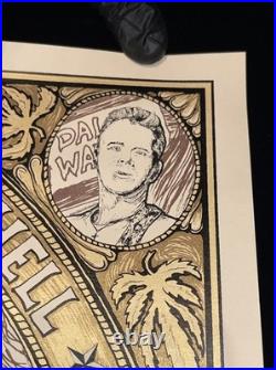 Hank Williams III & Assjack Concert Poster by Allen Jaeger Houston TX RARE x/100