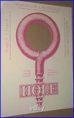 Hole ORIGINAL 1995 CONCERT GIG POSTER Courtney Love RARE DIE CUT-OUT