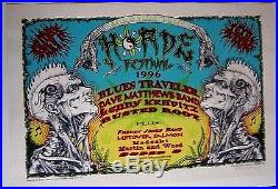 Horde 1996 Concert Poster Blues Traveler Dave Matthews Band Kravitz Rusted Emek