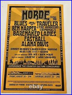 Horde Festival 1998 Original Concert Poster Blues Traveler Barenaked Ladies