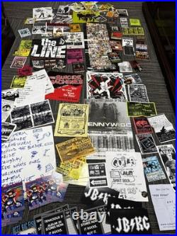 Huge Vintage 1996-2002 Lot of Concert Announcements, Posters, Flyers Punk Rock +